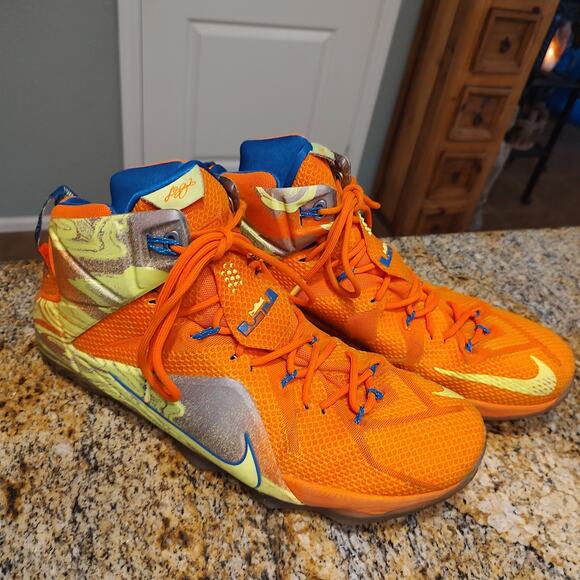 Nike Lebron 12 Basketball Shoes, Item ID 684593-870, Size US 15